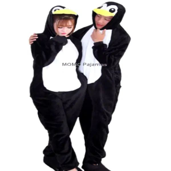 פיג’מת פלנל פינגווין לזוג