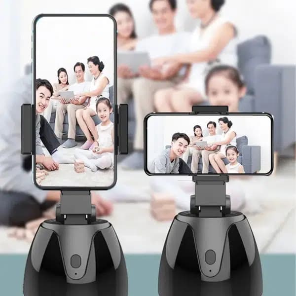 מקל סלפי חכם עם סיבוב 360° ומעקב אוטומטי – חצובה ומצלמה עם מעקב פנים