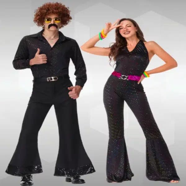 תחפושת זוגית דיסקו וינטג’ שנות ה-80