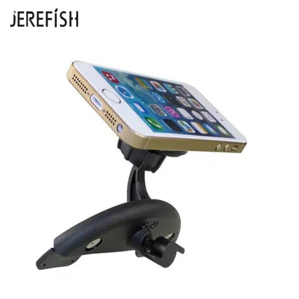 מעמד טלפון לרכב 360 מעלות – JEREFISH מגנטי חזק לחריץ תקליטור