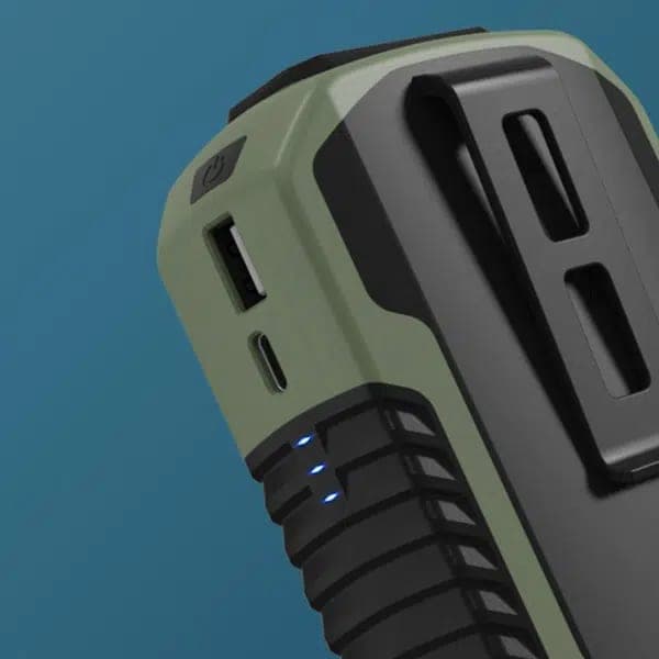 מאוורר תלייה נייד עם קליפ מותניים – 6000mAh