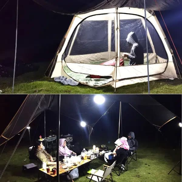 פנס קמפינג נייד 80W נטען