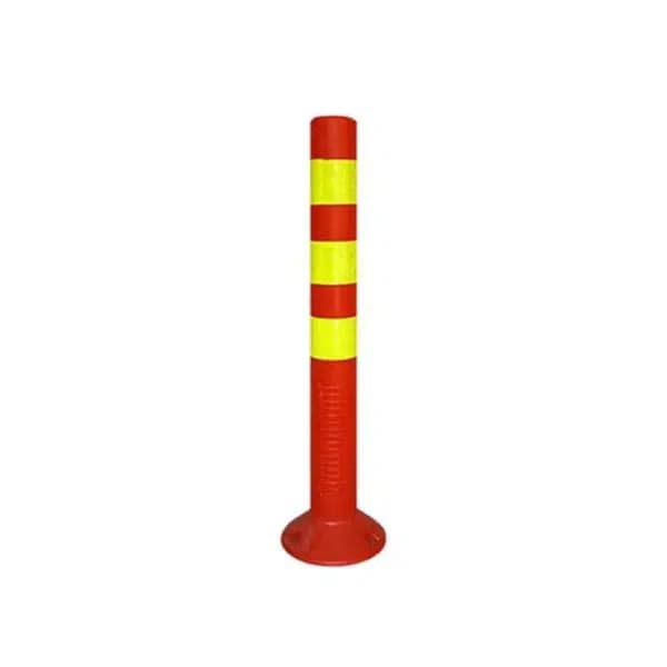 עמוד בטיחות אלסטי עם מחזיר אור