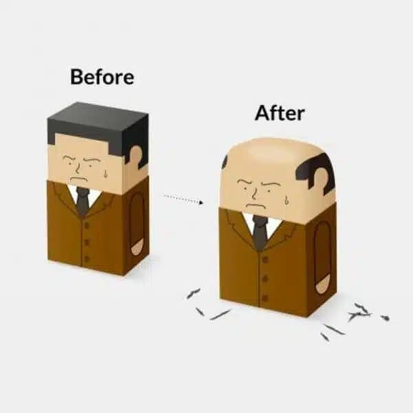 מחק התקרחות מצחיק