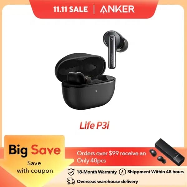 אוזניות אלחוטיות Soundcore Life P3i מבית Anker