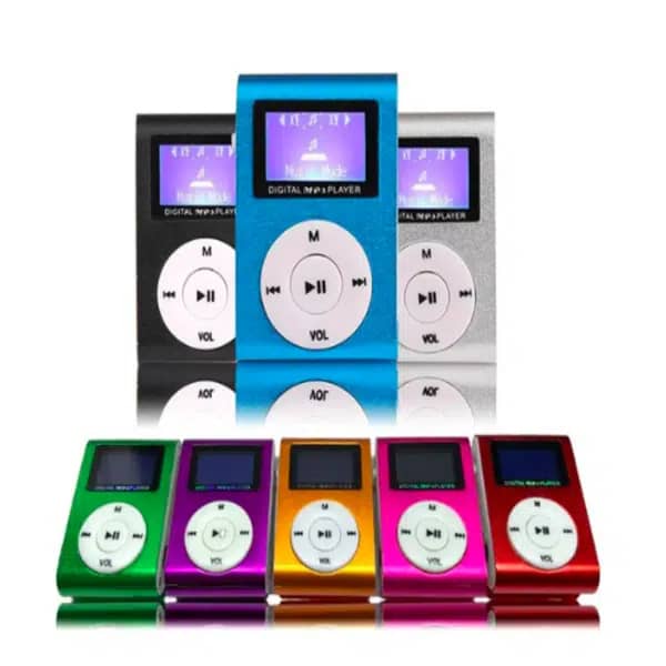 מיני נגן מוסיקה MP3 עם אוזניות ותמיכה בכרטיס זיכרון