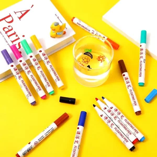 ערכת צבעים קסומים עם מברשות – 8/12 צבעים