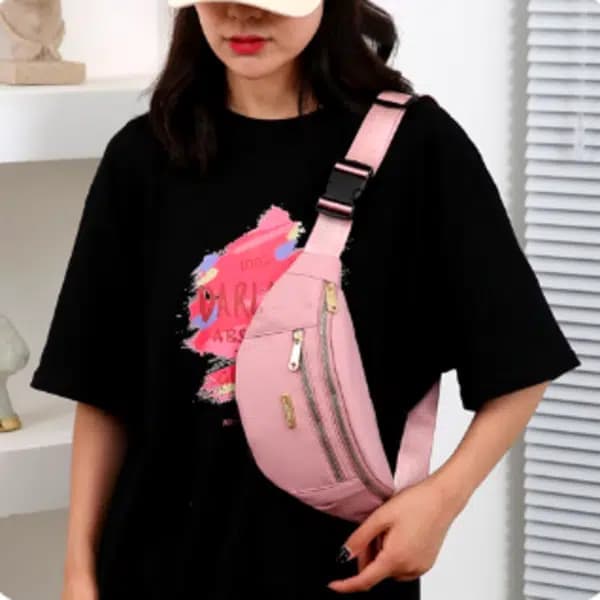 תיק מותניים עמיד למים לנשים עם רצועה מתכווננת