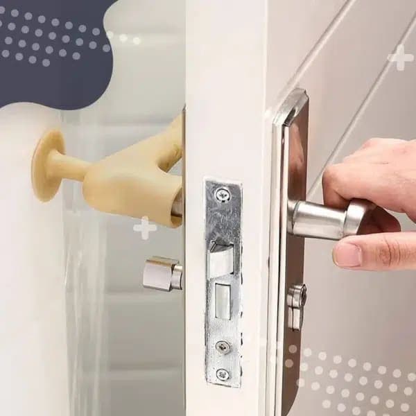 נגד התנגשויות סיליקון – כיסוי מגן לידית דלת